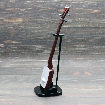 Musical Story 1/4 スケール ミニチュア 楽器 三味線 スタンド付きの画像