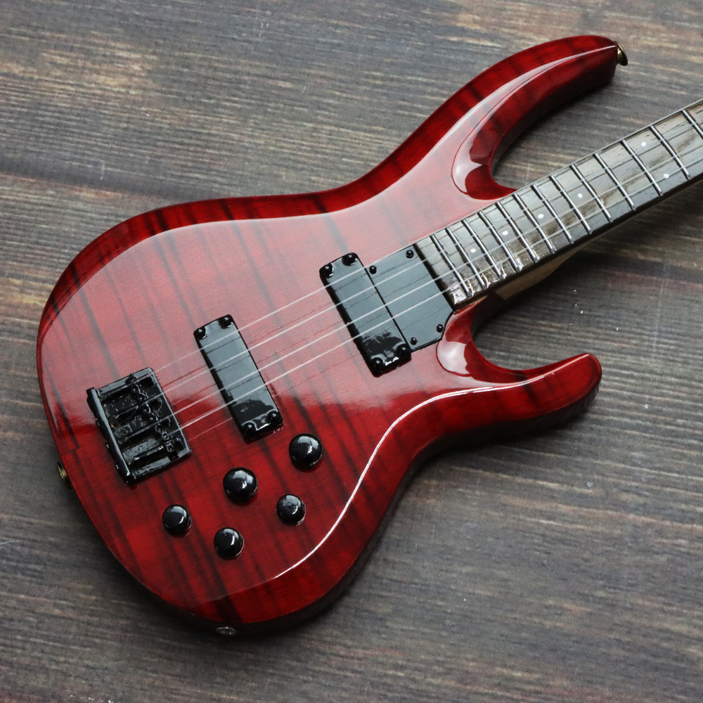 Musical Story 1/3 スケール ミニチュア 楽器 ベース ギター フレームメイプル レッドの画像