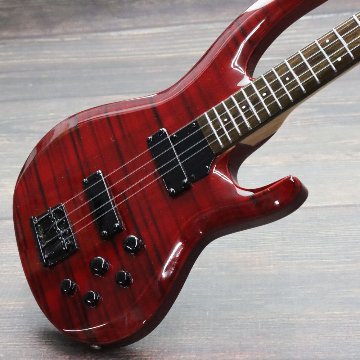 Musical Story 1/3 スケール ミニチュア 楽器 ベース ギター フレームメイプル レッドの画像