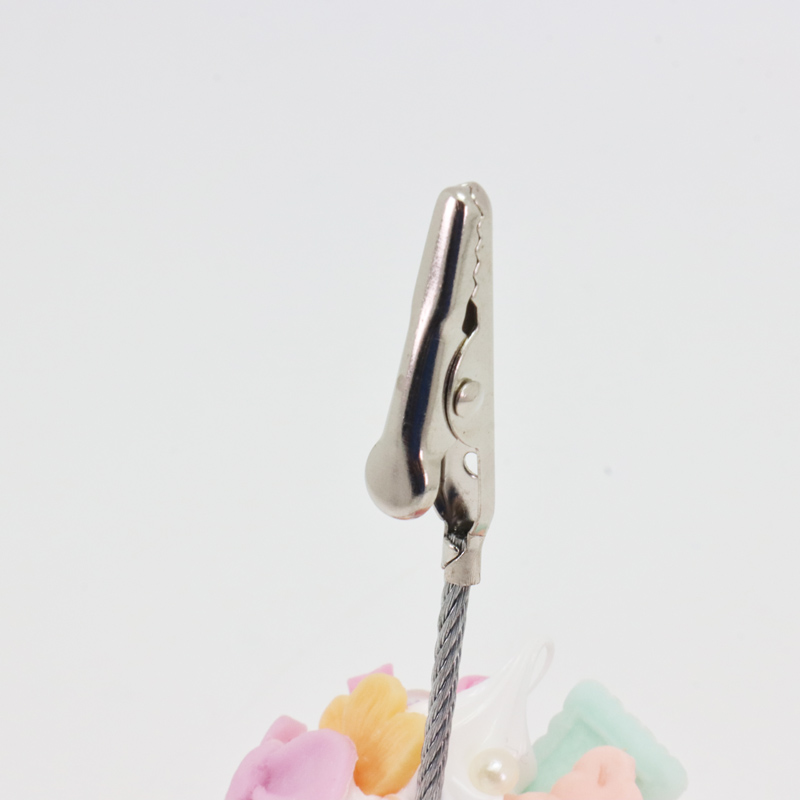ミニチュア フード アクセサリー ピンクマカロン メモスタンドの画像