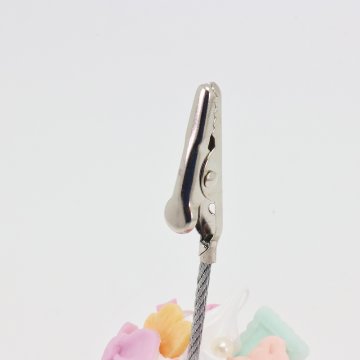 ミニチュア フード アクセサリー ピンクマカロン メモスタンドの画像