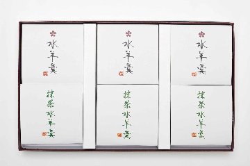 水羊羹・抹茶水羊羹 化粧箱6個入の画像
