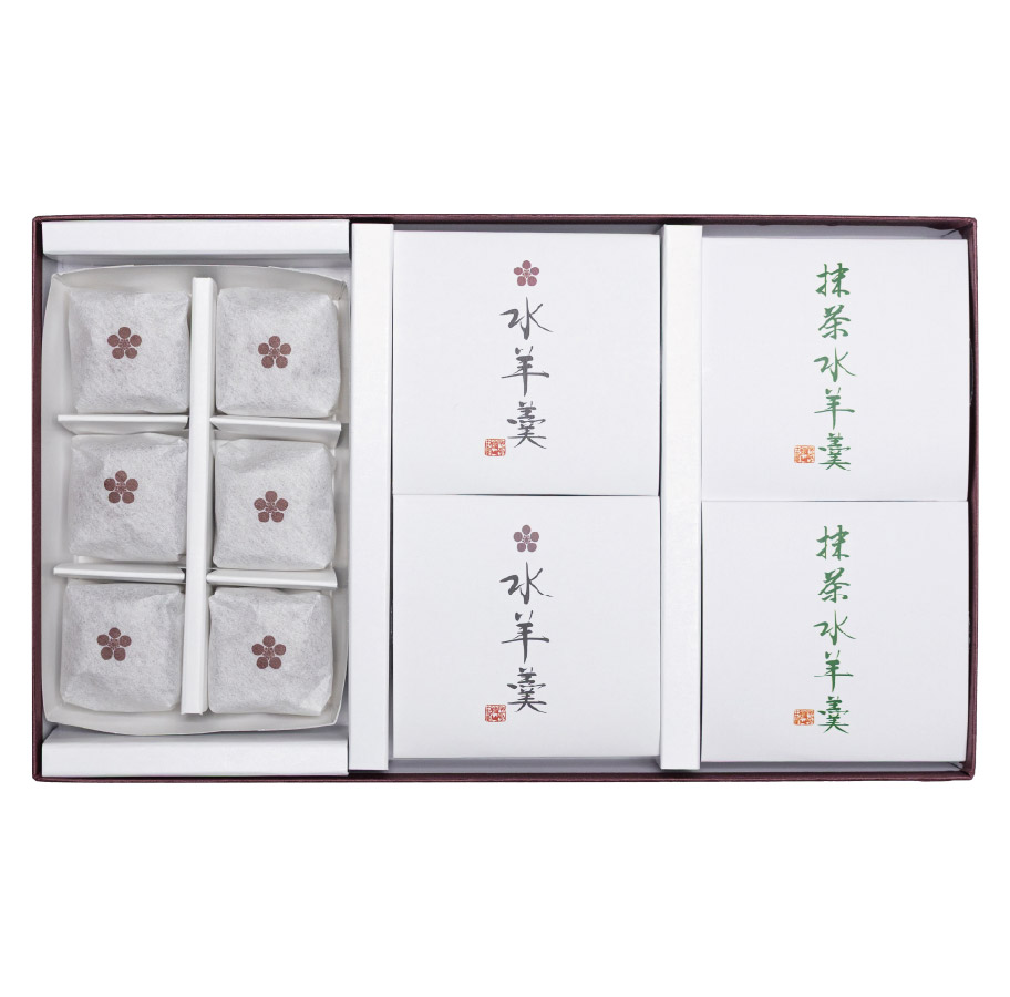 山田屋まんじゅう・水羊羹・抹茶水羊羹セット１の画像