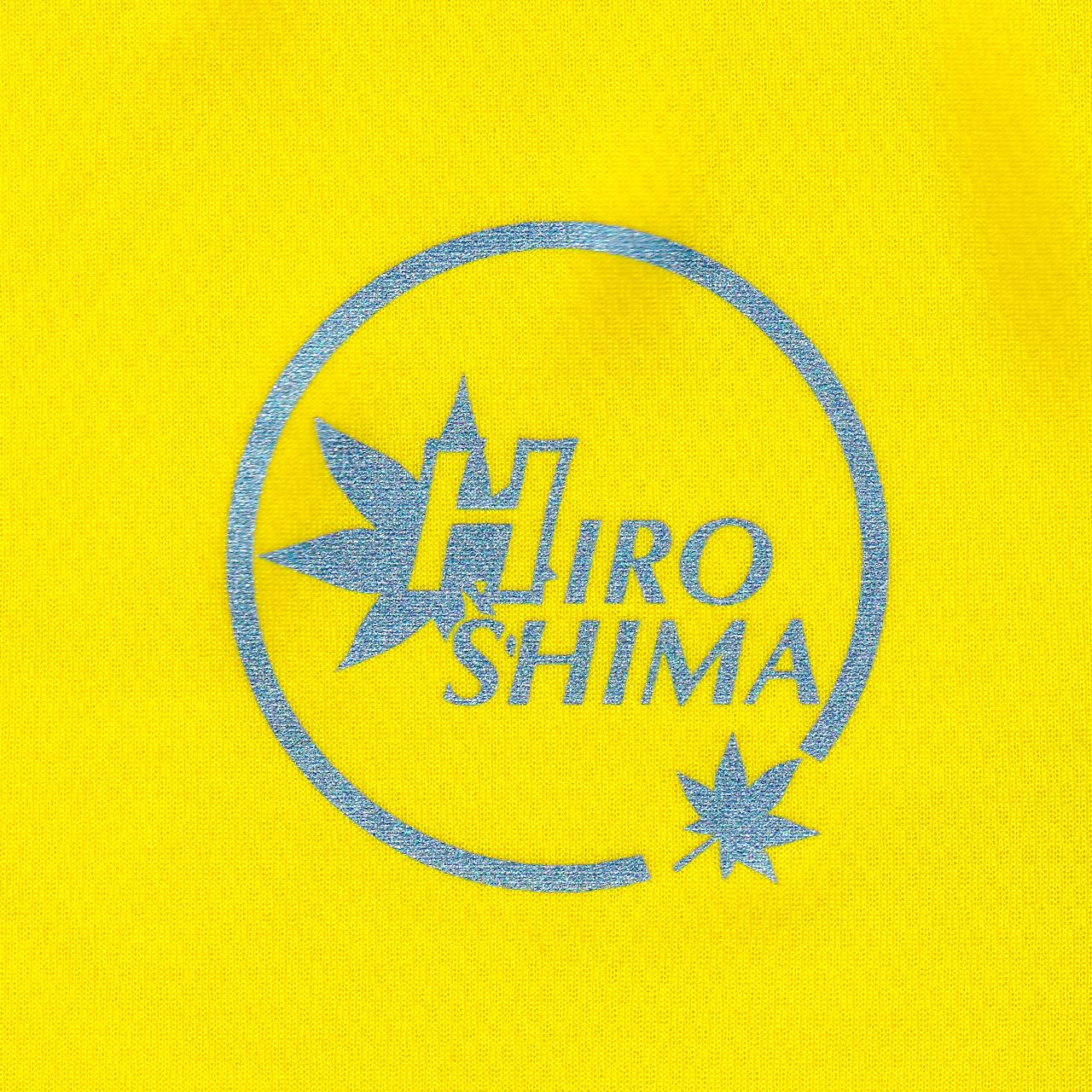 Ｔシャツ カナリアイエロー×ラメブルーの画像