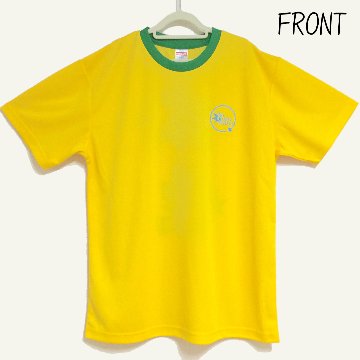 Ｔシャツ カナリアイエロー×ラメブルーの画像