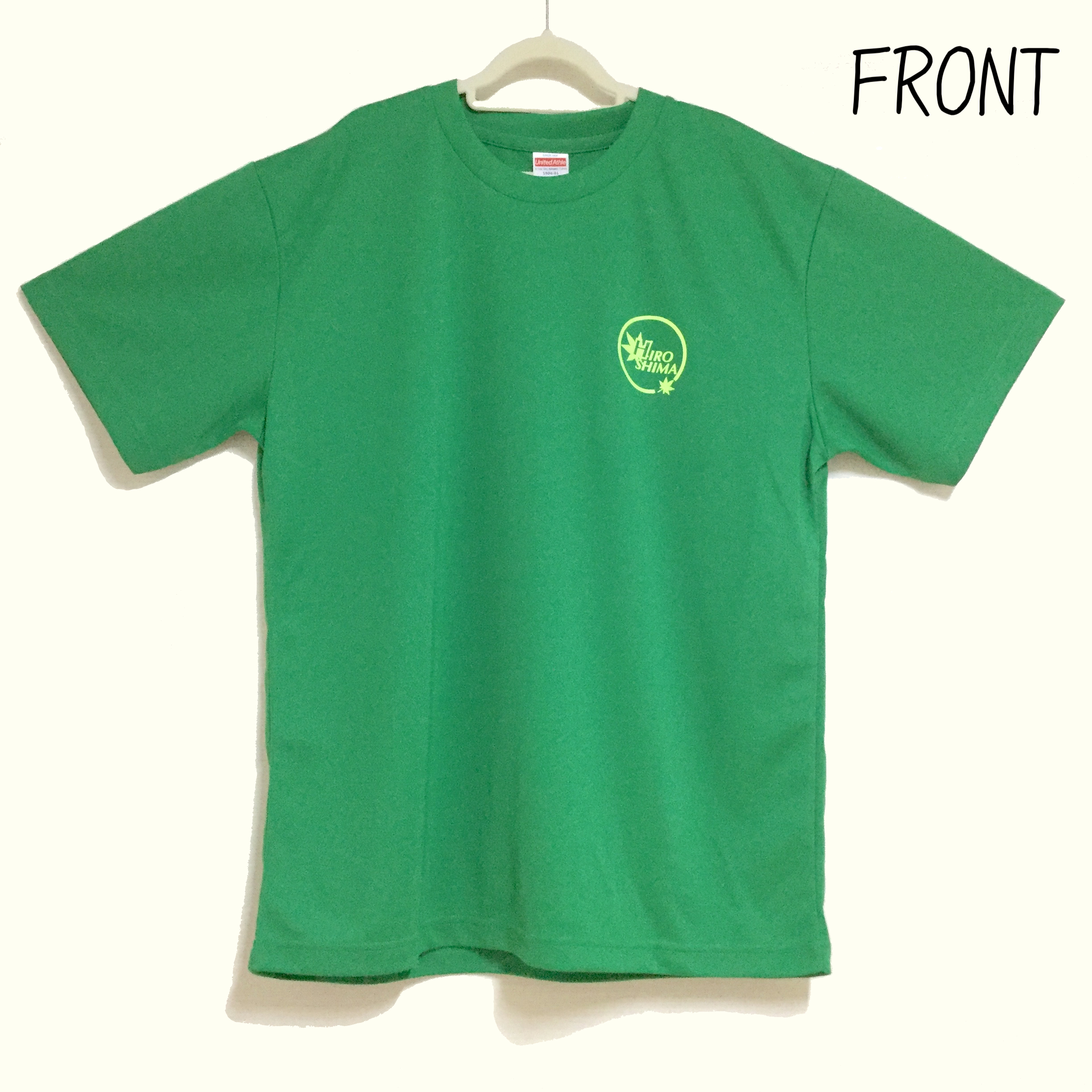 Ｔシャツ  グリーン×蛍光イエローの画像