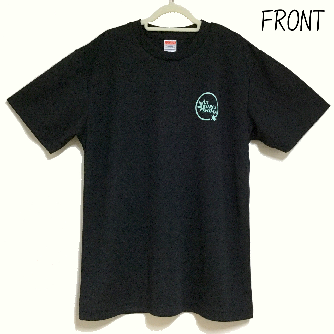 Ｔシャツ  ブラック×ミントブルーの画像