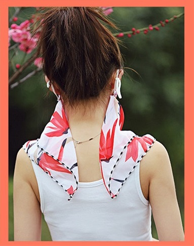 【2枚セット】男女兼用 スカーフ マスク 首の日焼け防止 庭仕事に！画像