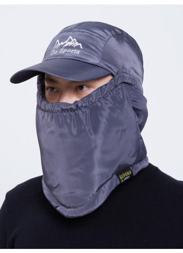 帽子 フェイスカバーつき 防寒対策に 男女兼用 ネックウォーマー 顔、耳、首も暖かい画像