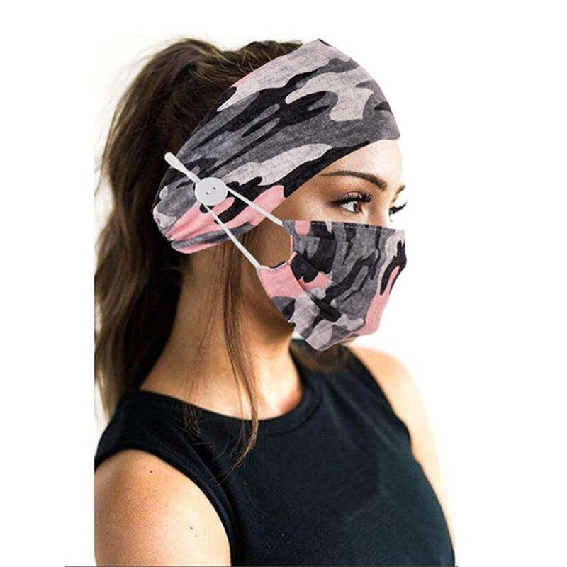 耳にかけないマスク 耳が痛くない マスク バンド　ヘアバンド　バンダナ ヨガ スポーツ に画像